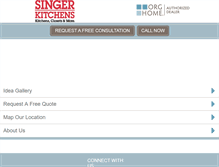 Tablet Screenshot of closets.singerkitchens.com